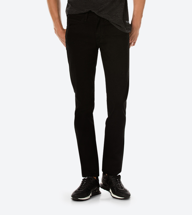 Buy Levi s Line 8 Slim Straight Fit Jeans Black In Black 6thStreet Qatar