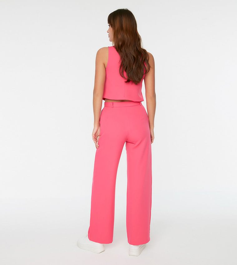 Leg Pants In Pink | 6thStreet Saudi 