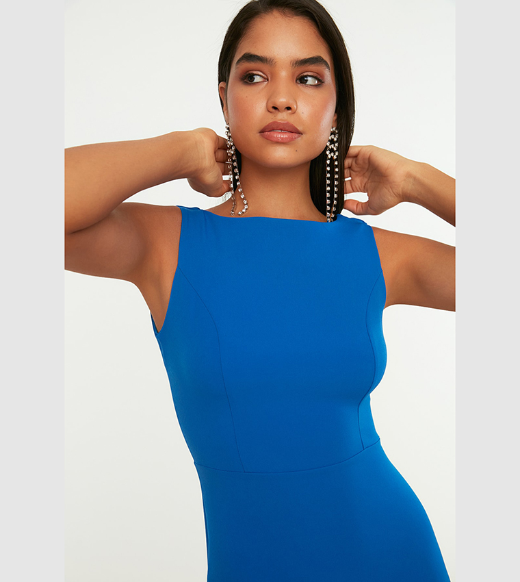 Buy Trendyol Backless Dress In NAVY BLUE 6thStreet Bahrain