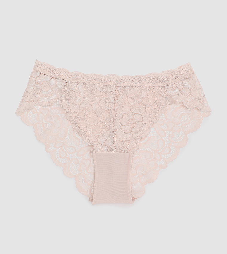 Buy Ardene All Lace Cheeky Panty In Beige