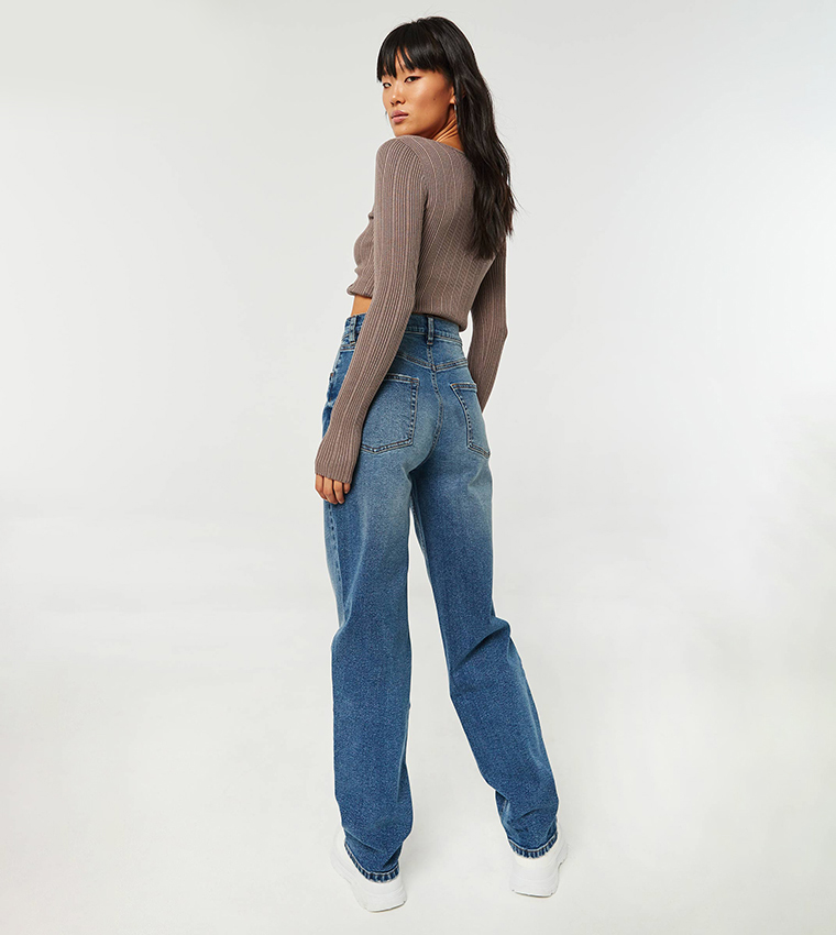 High Rise Baggy Jeans