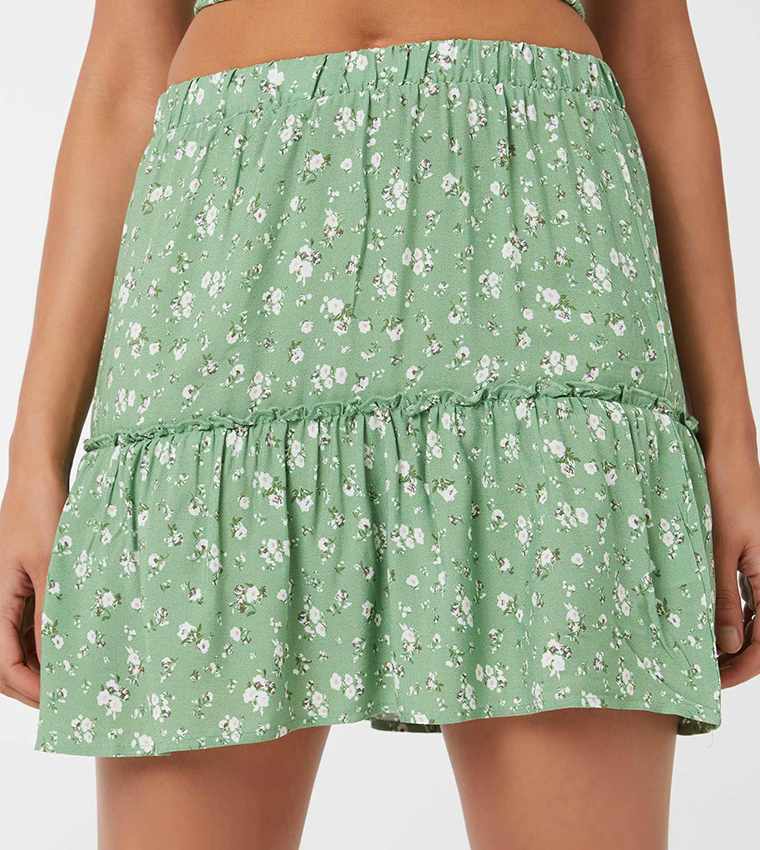 Ditsy tiered skirt oasis hotsell