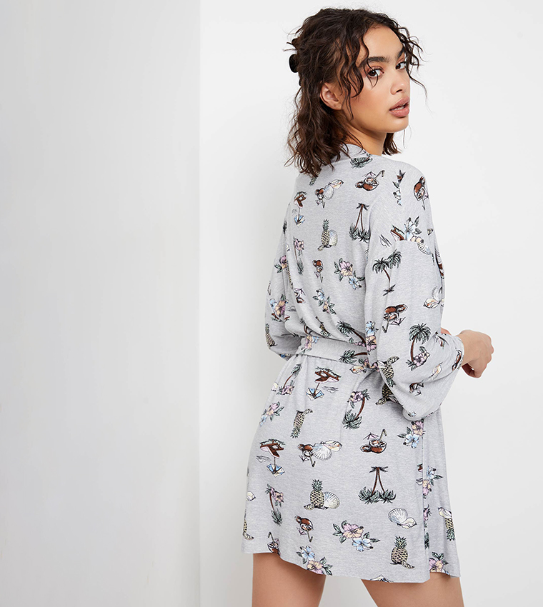 Super Soft Palm Tree Kimono