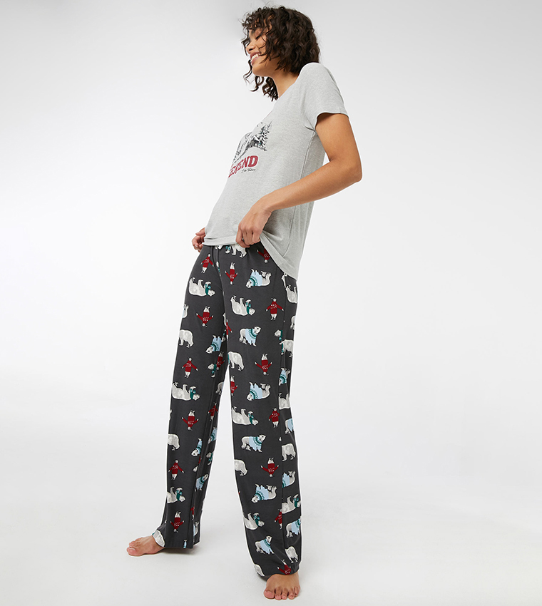 Printed Flowy Lounge Pants