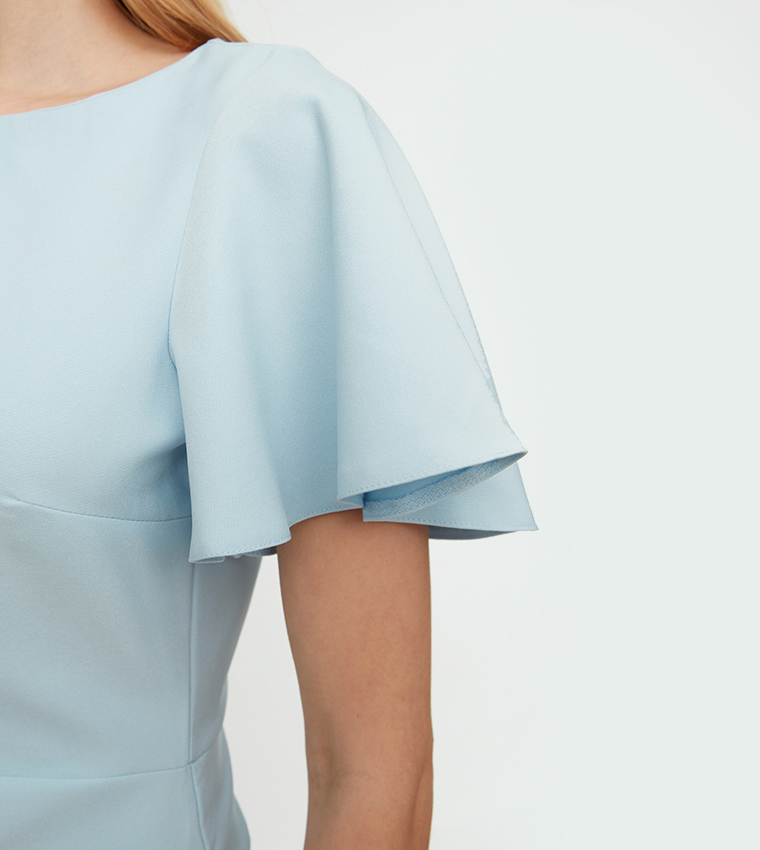 Classic Midi Flounce Dress