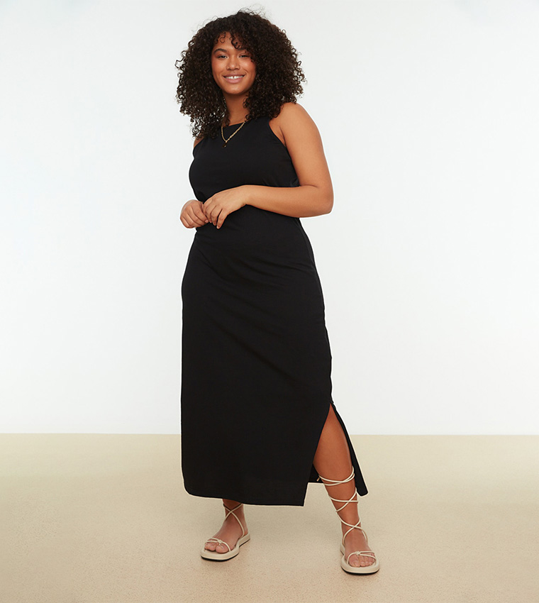 Black maxi dress size hot sale 18