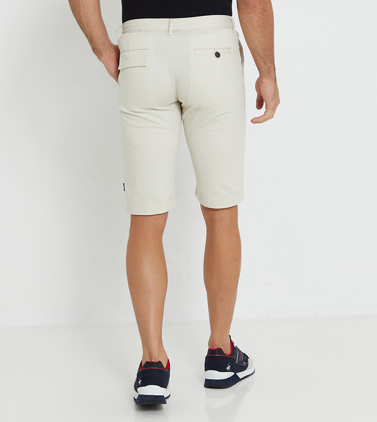 Skinny Solid Twill Shorts