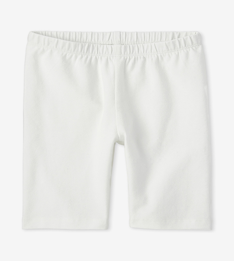 Girls Plain Bike Shorts