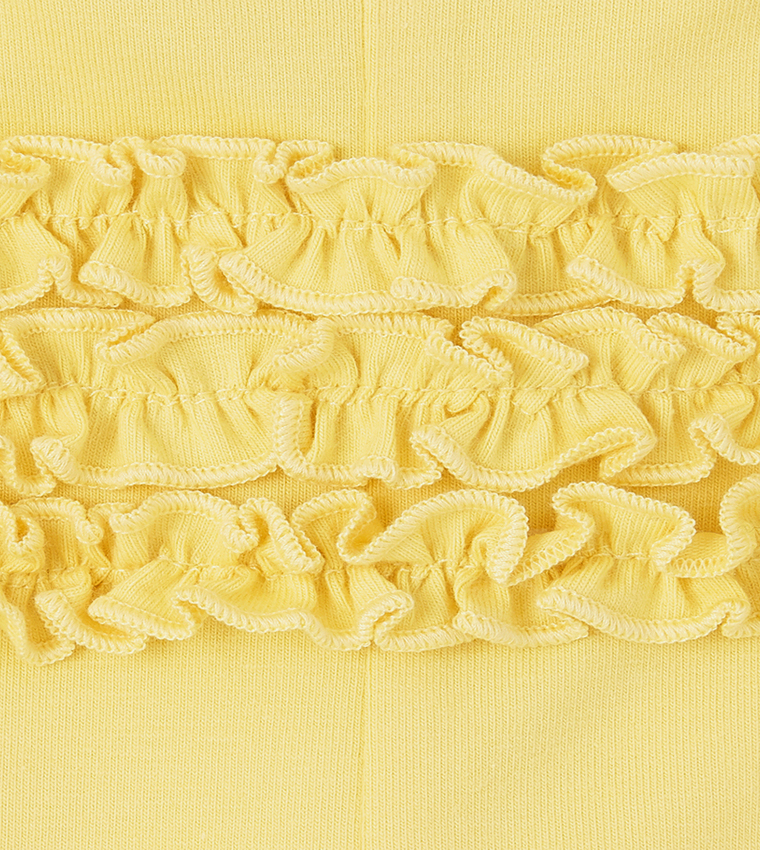 Buy The Children's Place Baby Girls Floral Leggings 2 Pack In Yellow