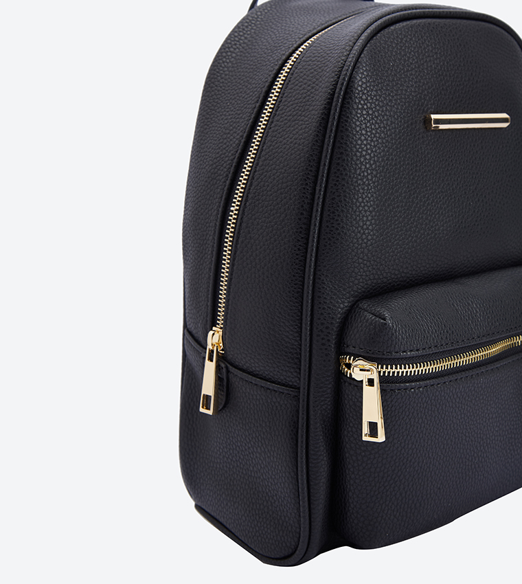 Buy Call It Spring Amalga Zip Closure Backpack Black 30104055 AMALGA In Black 6thStreet Bahrain