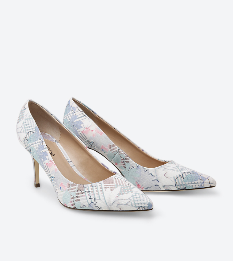 Buy Call It Spring Fririen Mid Heel Beige Multi In Multiple Colors 6thStreet Bahrain