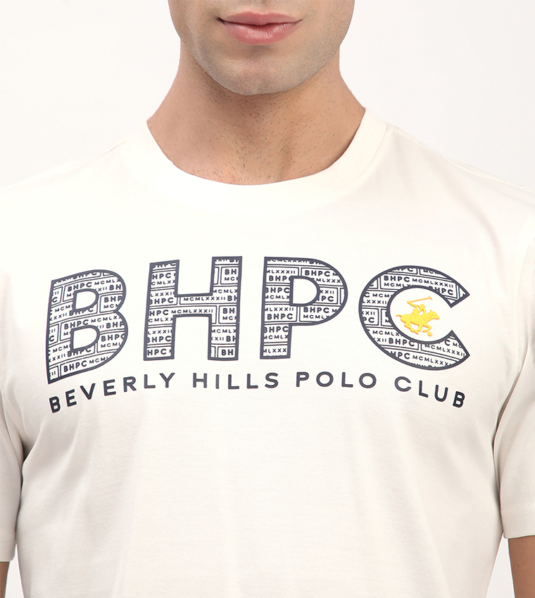 Logo Printed Short Sleeves Casual T-Shirt