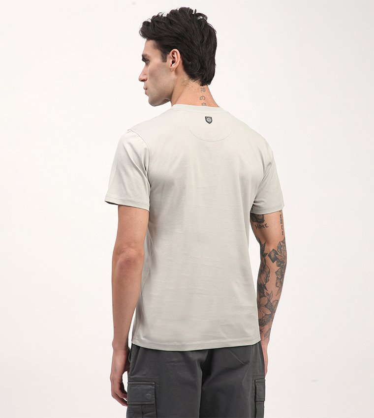 Logo Printed Short Sleeves Casual T-Shirt