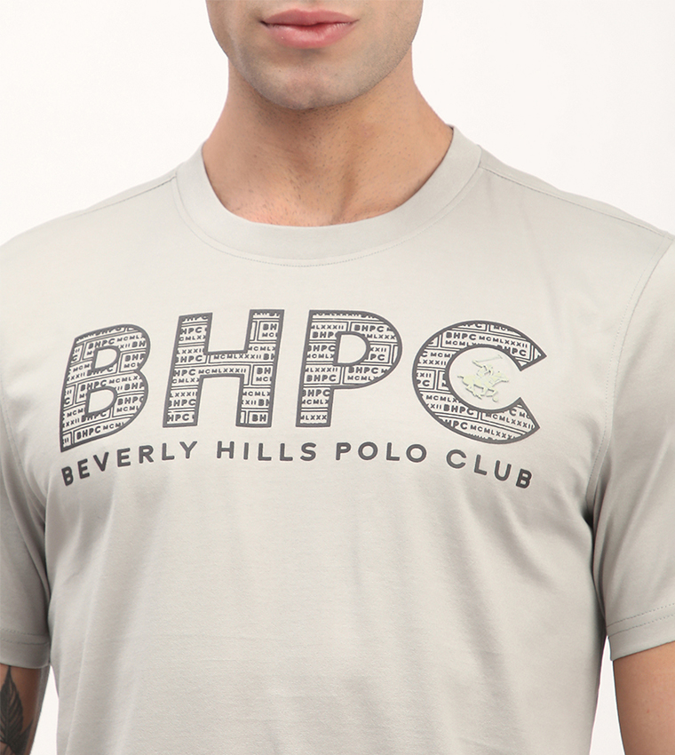 Logo Printed Short Sleeves Casual T-Shirt