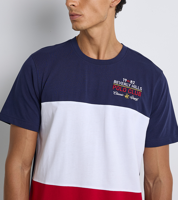 Color Block Short Sleeves T-Shirt