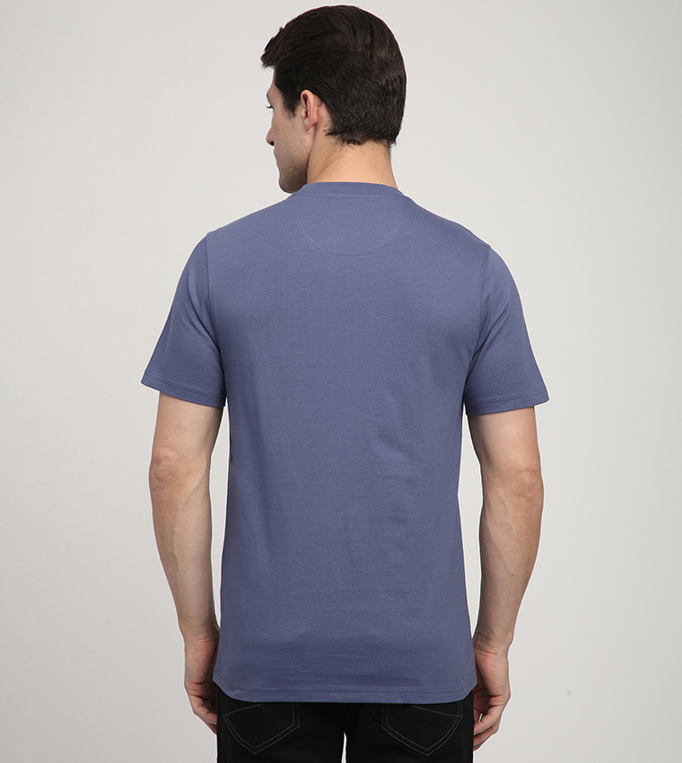 Logo Embroidered Crew Neck T-Shirt