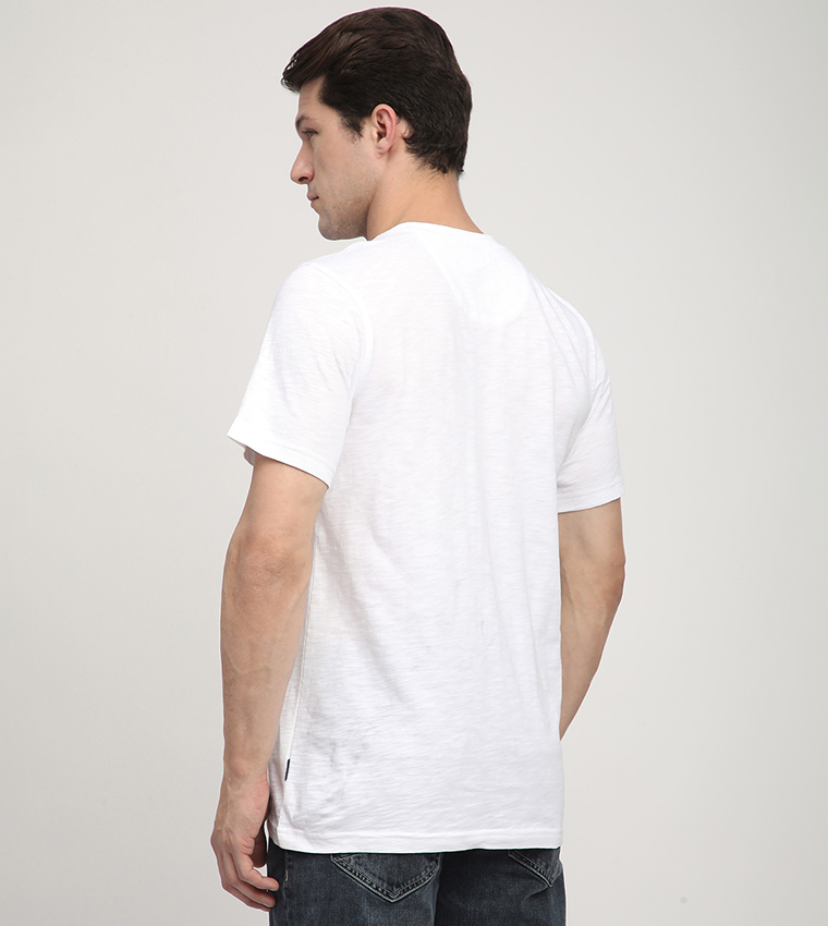 Logo Embroidered Crew Neck T-Shirt