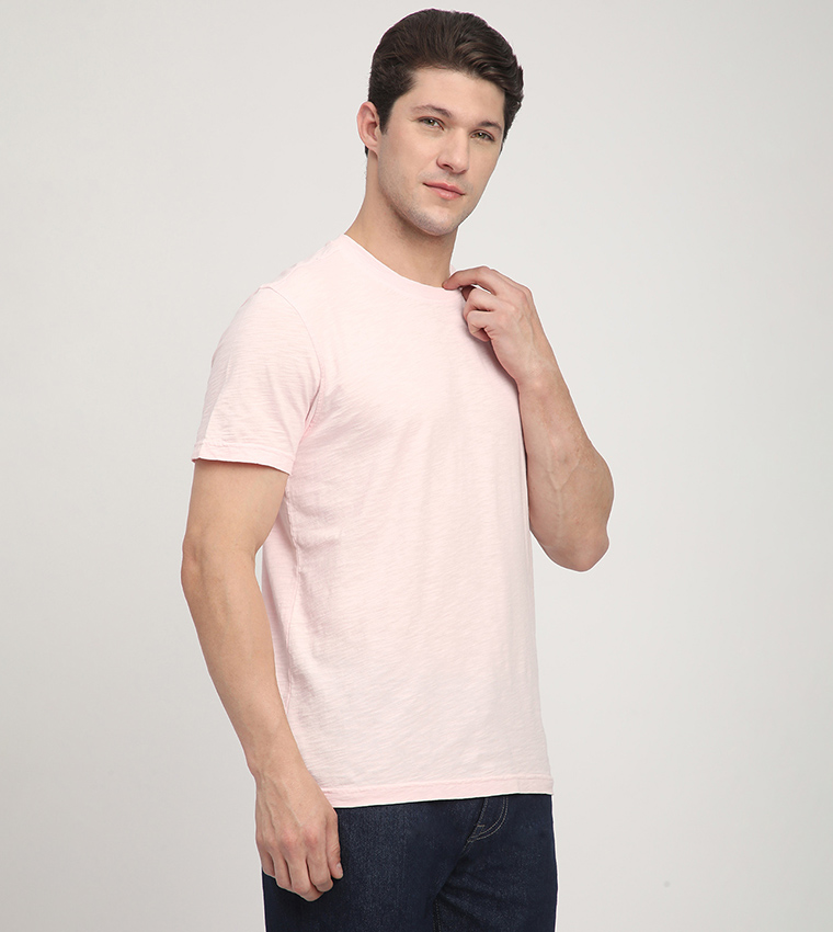 Logo Embroidered Crew Neck T-Shirt