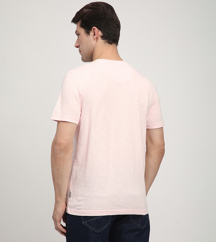 Logo Embroidered Crew Neck T-Shirt