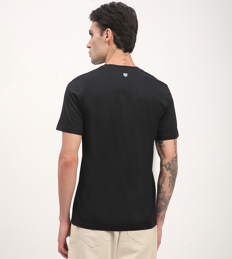 Logo Printed Short Sleeves Casual T-Shirt