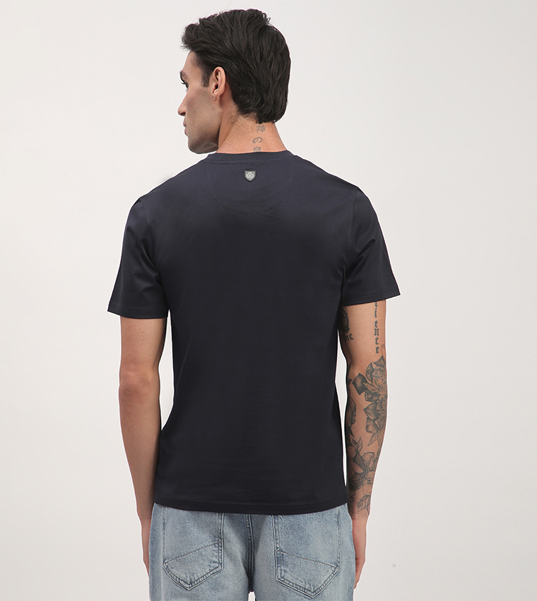 Logo Printed Short Sleeves Casual T-Shirt