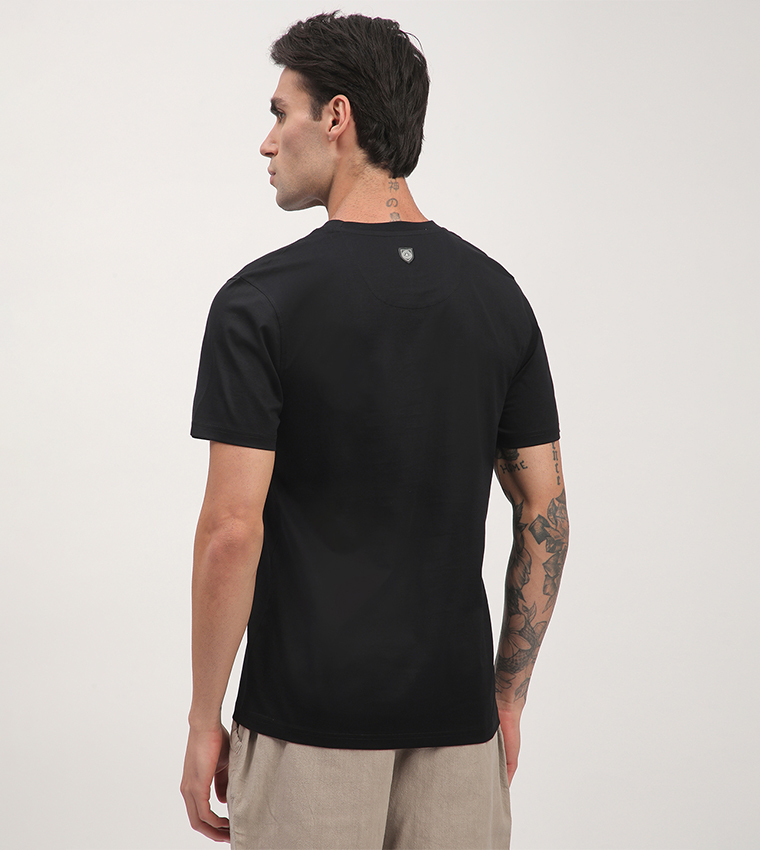 Logo Printed Short Sleeves Casual T-Shirt
