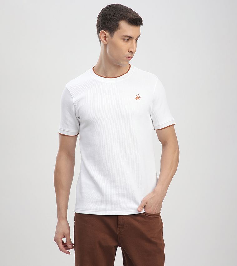 Logo Embroidered Short Sleeves T-Shirt