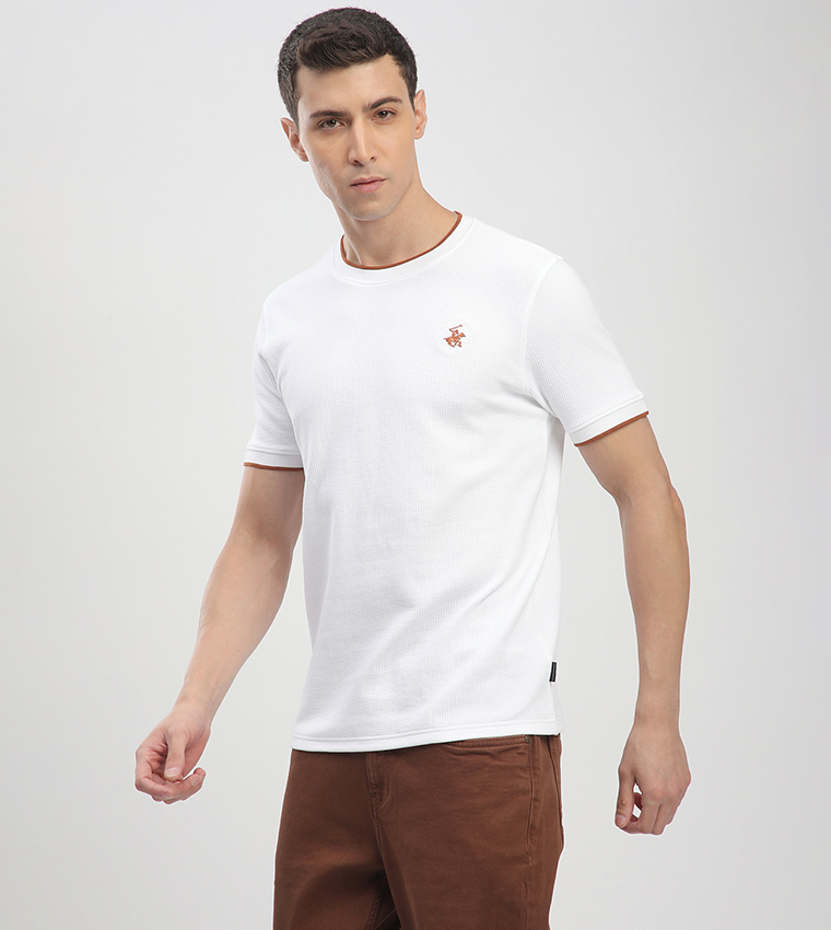 Logo Embroidered Short Sleeves T-Shirt
