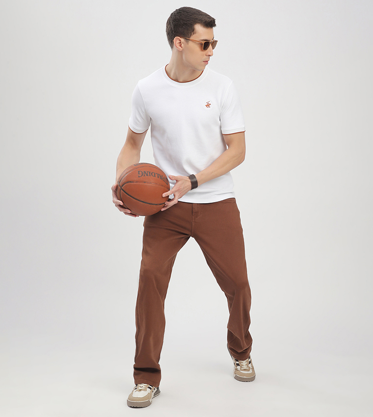 Logo Embroidered Short Sleeves T-Shirt