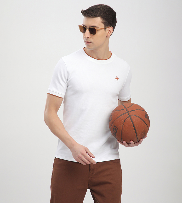 Logo Embroidered Short Sleeves T-Shirt