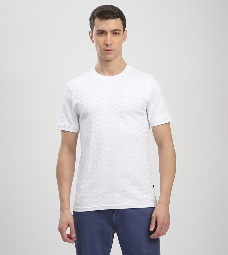 Textured Short Sleeves T-Shirt