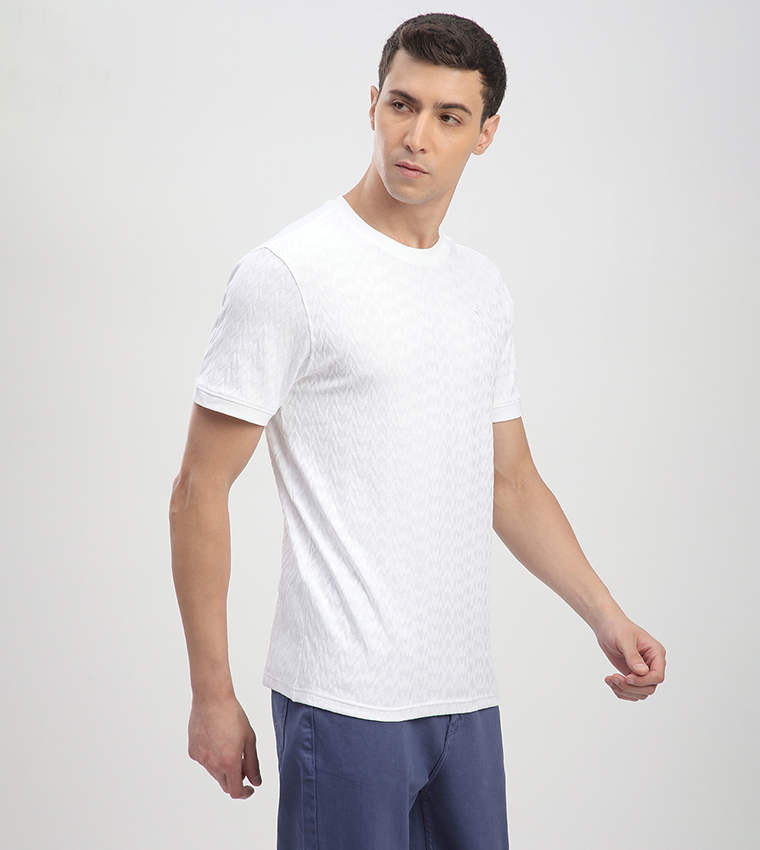 Textured Short Sleeves T-Shirt