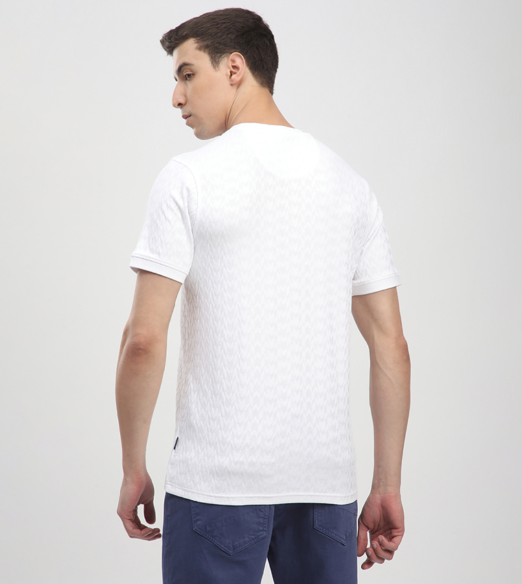Textured Short Sleeves T-Shirt