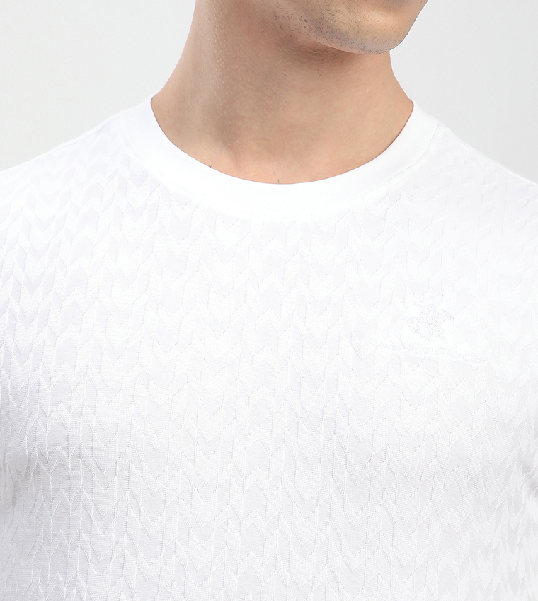 Textured Short Sleeves T-Shirt