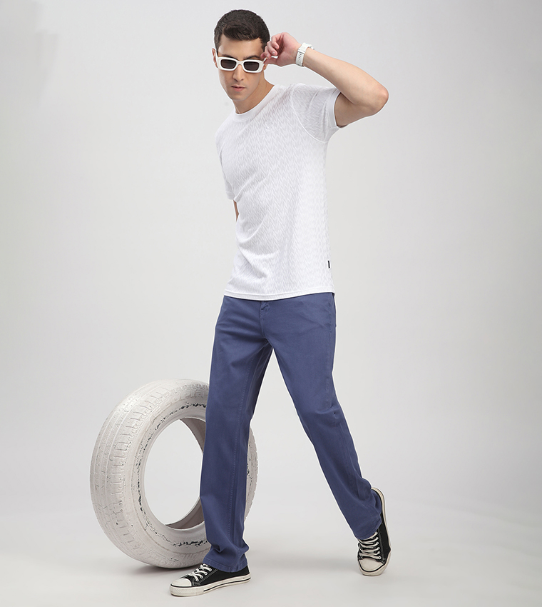 Textured Short Sleeves T-Shirt