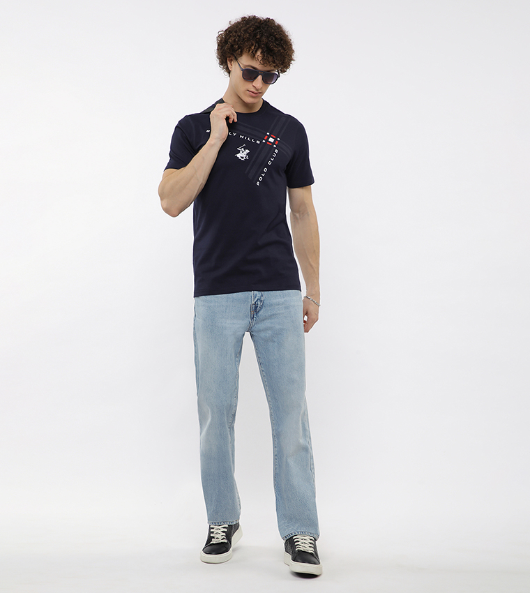 Logo Printed Crew Neck T-Shirt