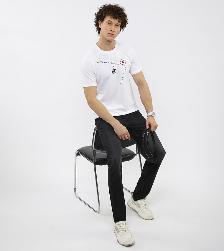Logo Printed Crew Neck T-Shirt