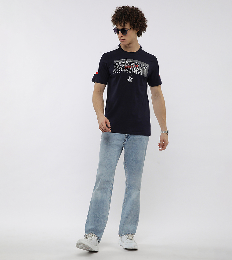 Logo Printed Crew Neck T-Shirt