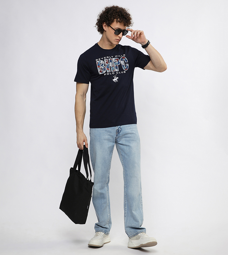 Logo Printed Crew Neck T-Shirt