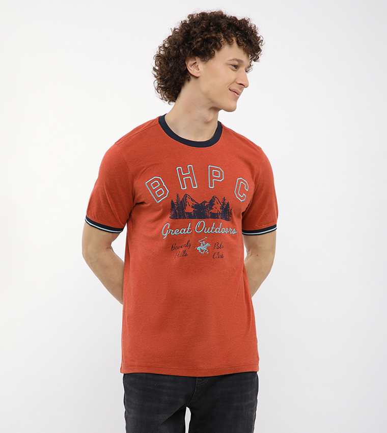 Embroidered Crew Neck T-Shirt
