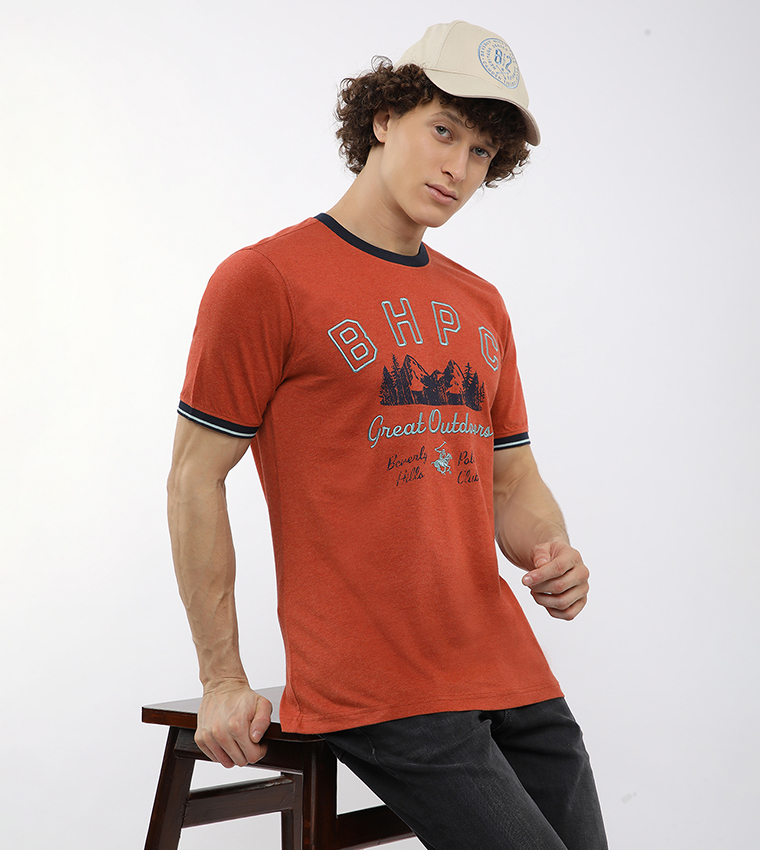Embroidered Crew Neck T-Shirt