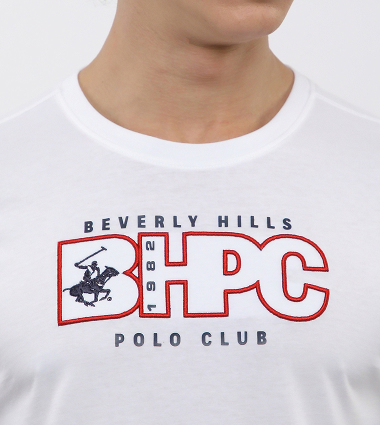 Logo Embroidered Crew Neck T-Shirt