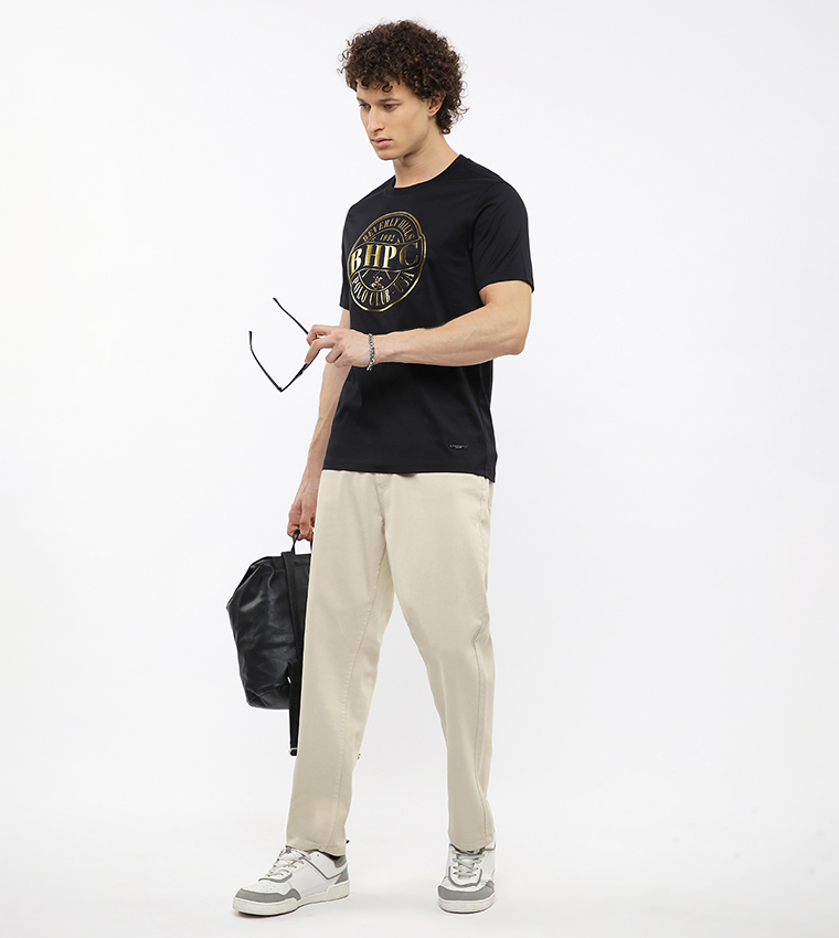 Logo Printed Crew Neck T-Shirt
