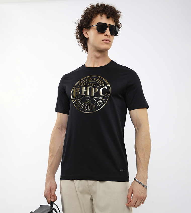 Logo Printed Crew Neck T-Shirt