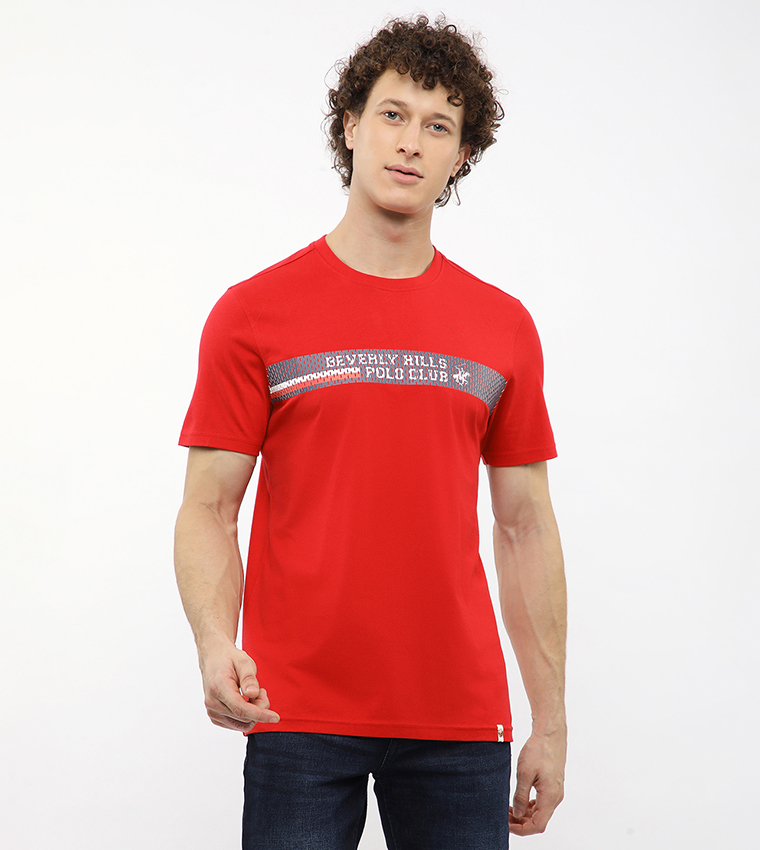 Logo Printed Crew Neck T-Shirt