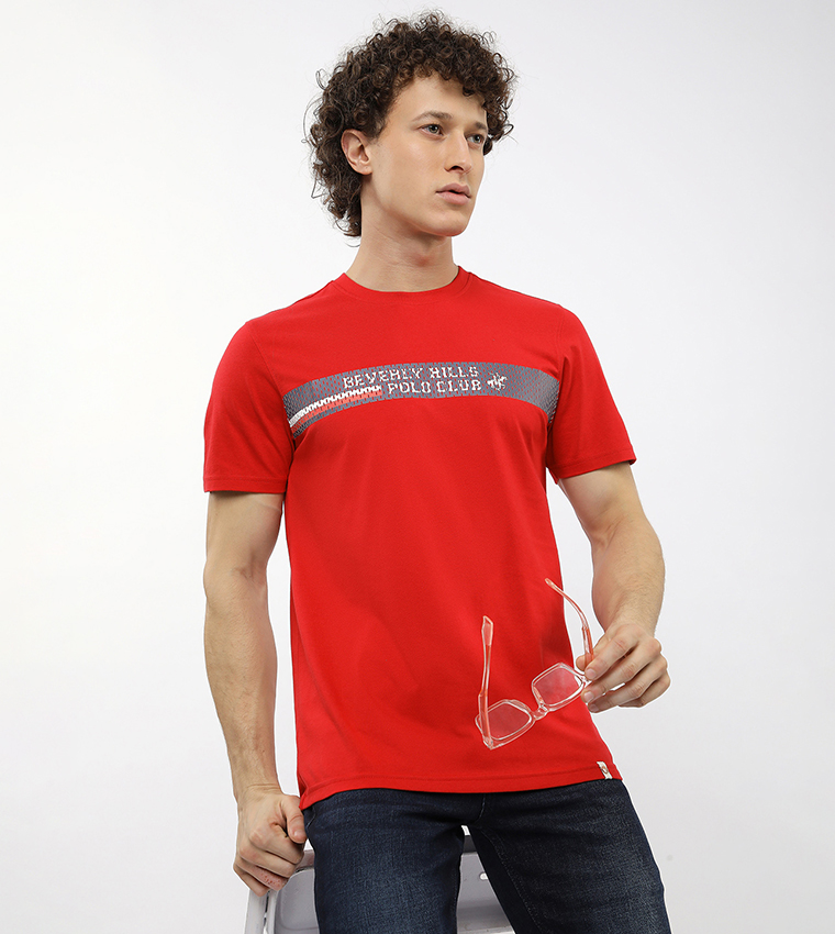 Logo Printed Crew Neck T-Shirt