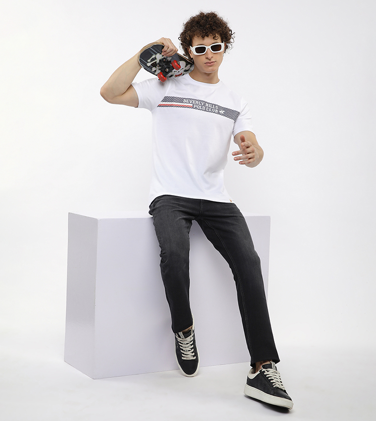 Logo Printed Crew Neck T-Shirt
