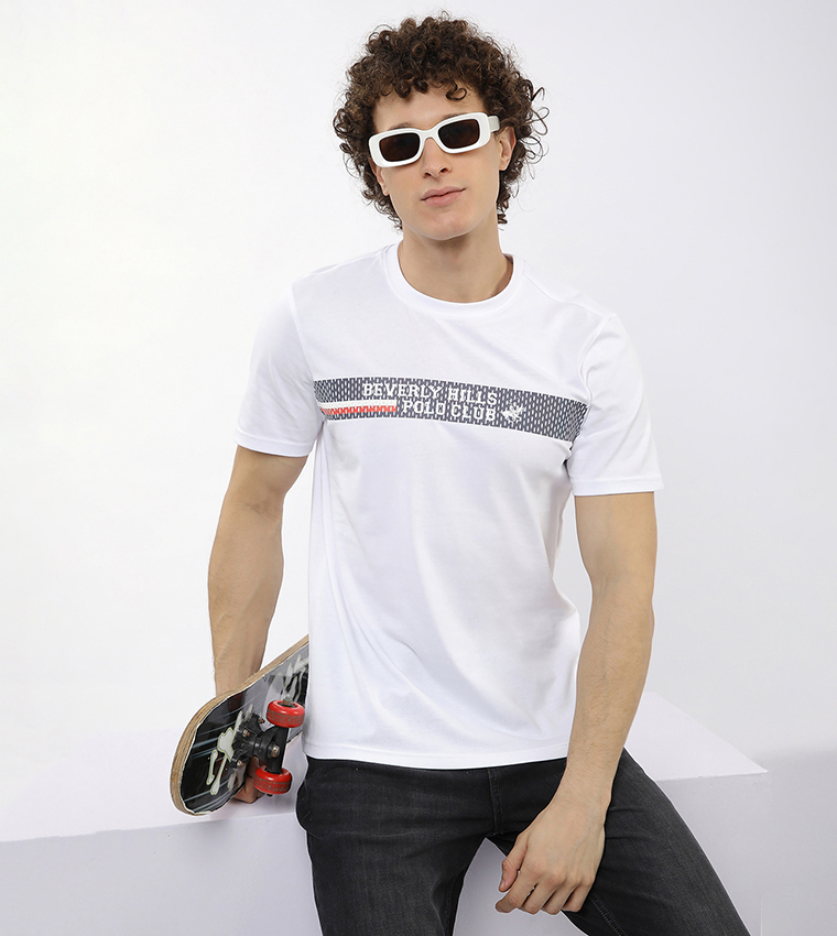 Logo Printed Crew Neck T-Shirt