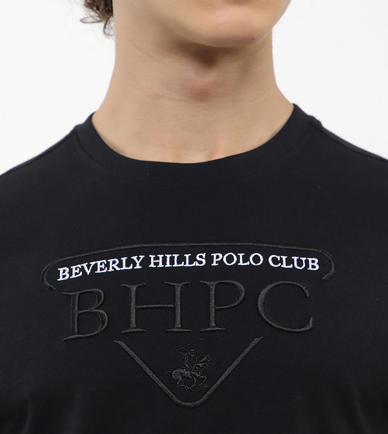 Logo Embroidered Crew Neck T-Shirt