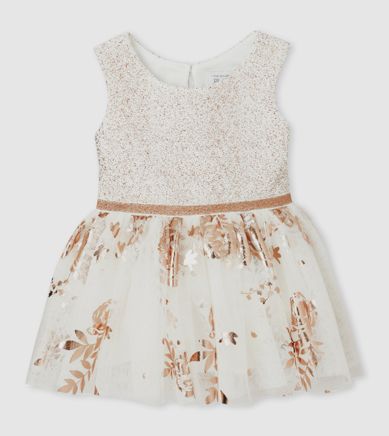 Children's place sale rose gold dress